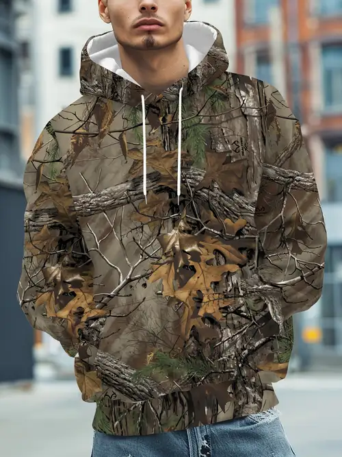British Trend Camouflage Men's Hooded Large Size Jacket British Trend Camouflage Men's Hooded Large Size Jacket