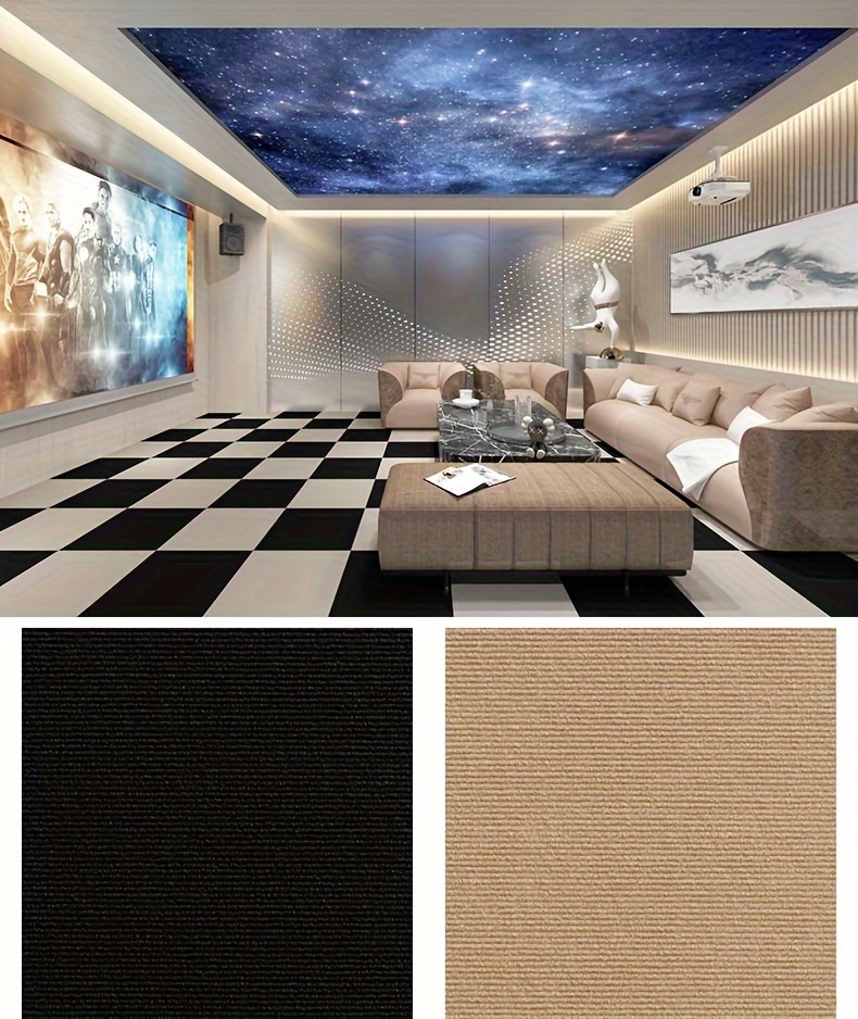 self   carpet tiles   non slip   floor stickers for office living room bedroom versatile square   design with polyester velvet finish details 0