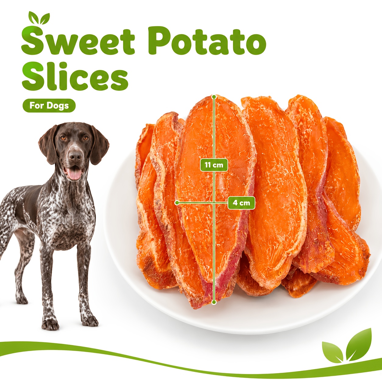 TEMU Sweet Potato Dog Snacks, Dried Sweet Potato Slices, Grain-free Treats For Dogs, Training Reward Snacks For Puppies And Adult Dogs, Suitable For