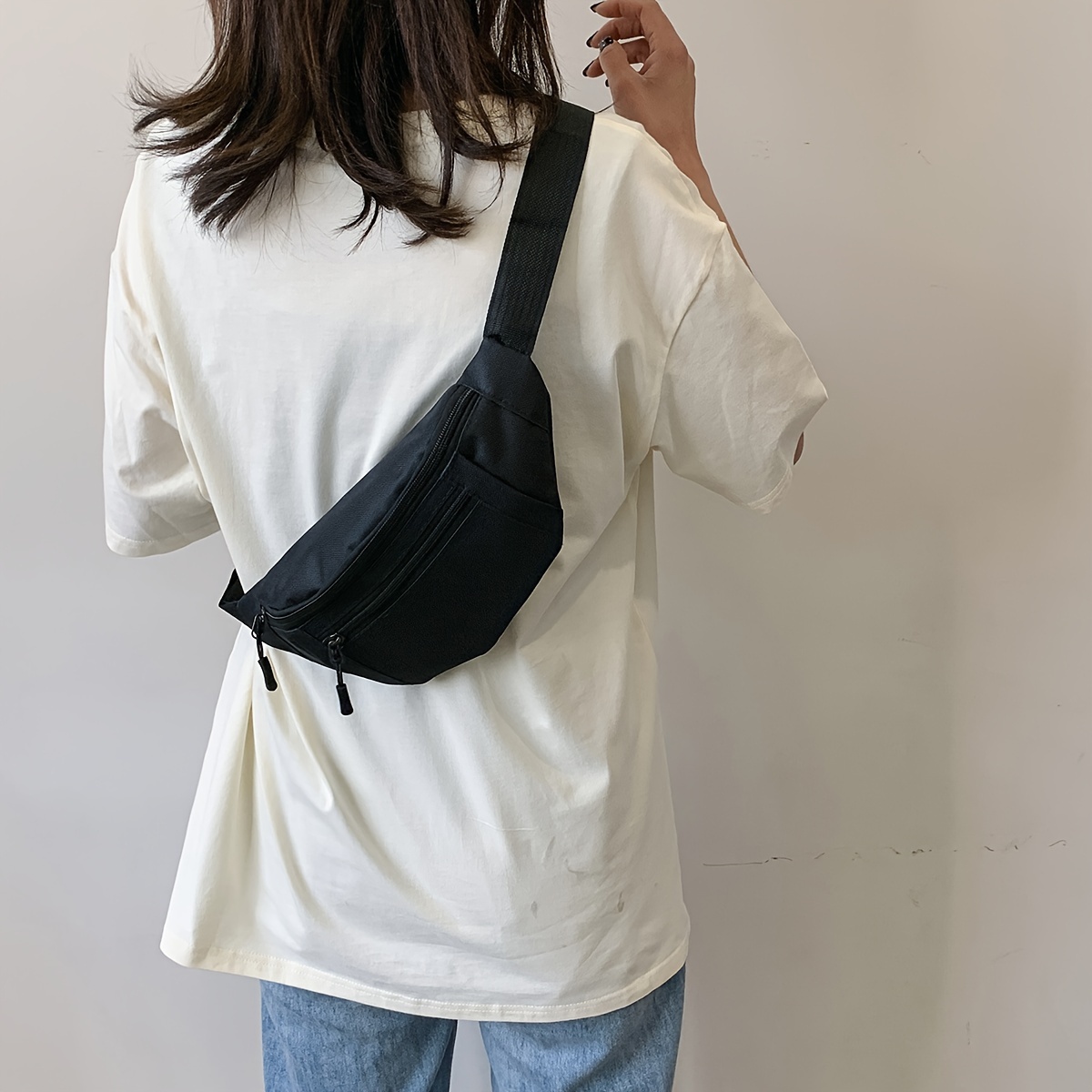

Fashionable Multi-layer Unisex Single-shoulder Waist Bag, Casual Travel Lightweight Running Waist Bag For Men And Women