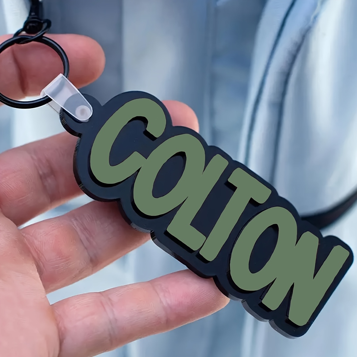 TEMU Custom 3d Printed Keychains, Personalized Acrylic Name Keychains, Custom Name Keychains, Bag Name Tags, Christmas Gift Tags, Sports Team Gifts,
