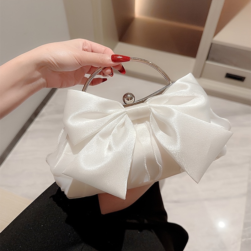 

Pochette de Soirée Élégante avec Bandoulière Chaîne, Doublure en Polyester, Fermeture à Boucle - Disponible et Blanc, Sac à Main Fantaisie