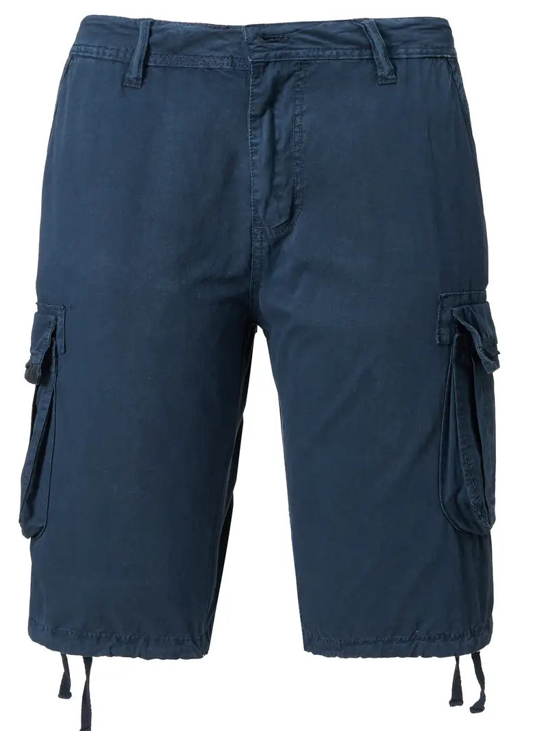 Pantaloni Cargo Uomo 3/4 - Vita Alta, Tasc Con Cerniera, Nero, Comodi Per Tempo Libero E Lavoro - Foto 4