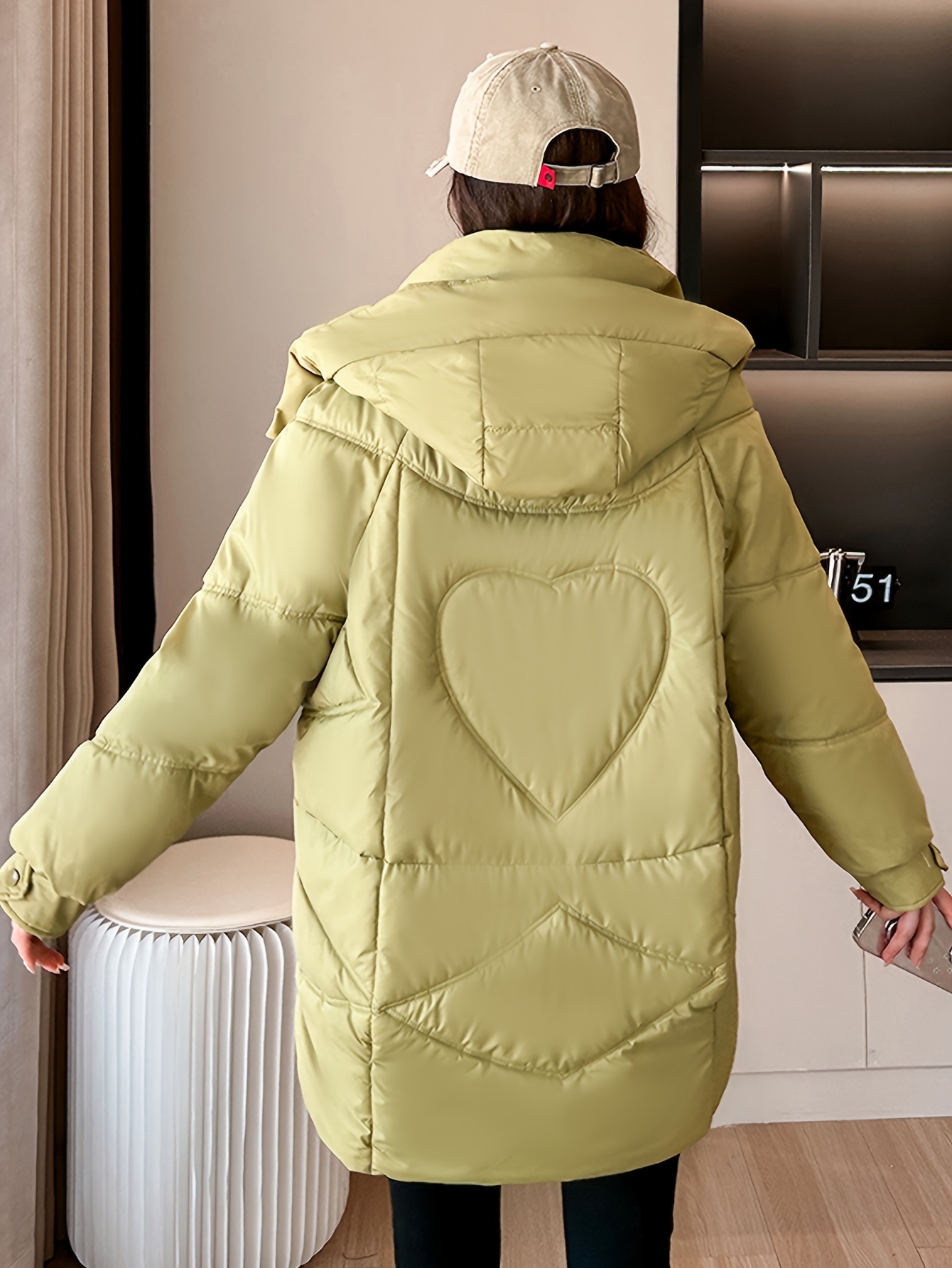 chaqueta invierno mujer estilo japonés capucha Temu Spain