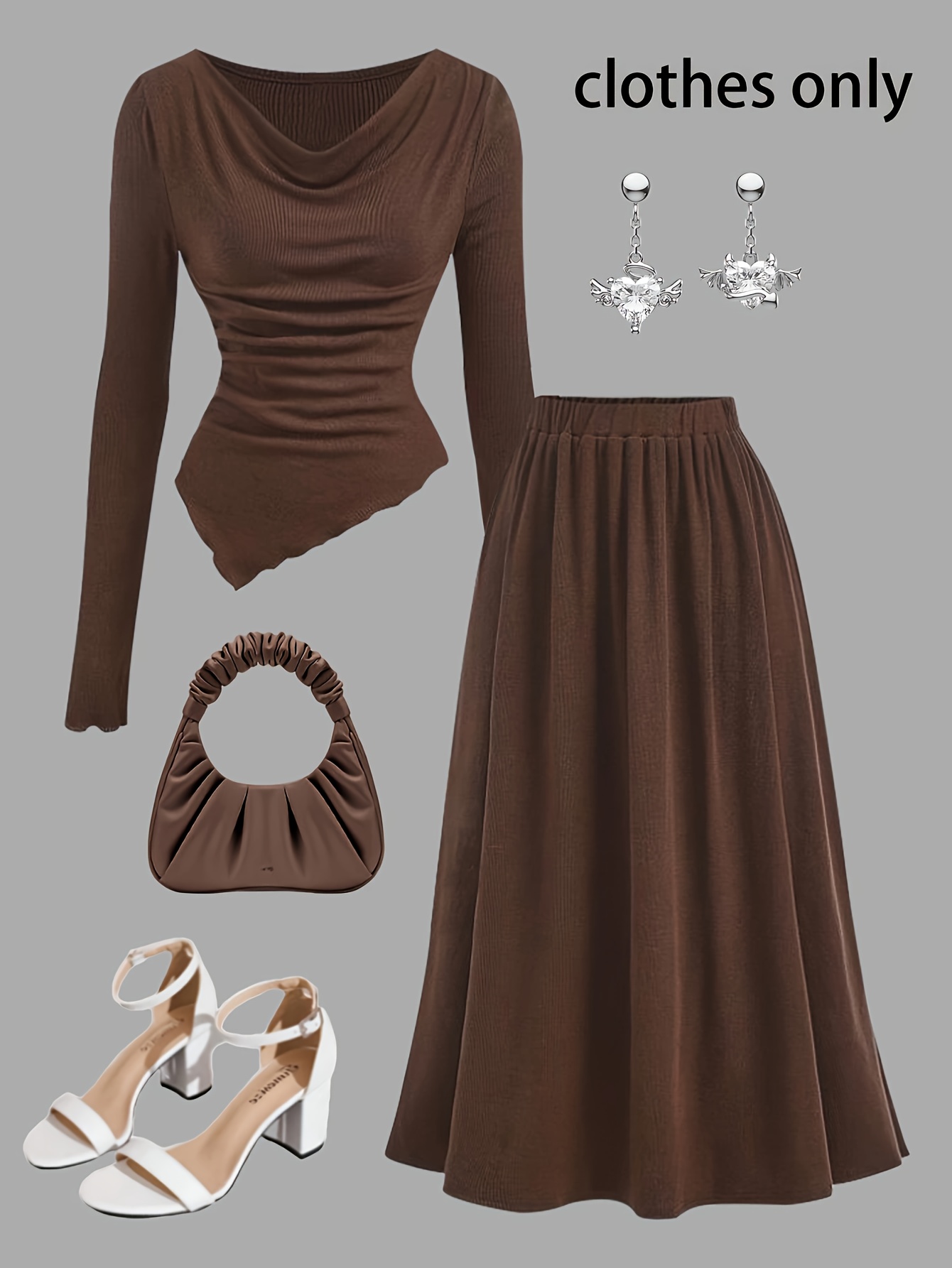 girls long skirts sold on Temu United States