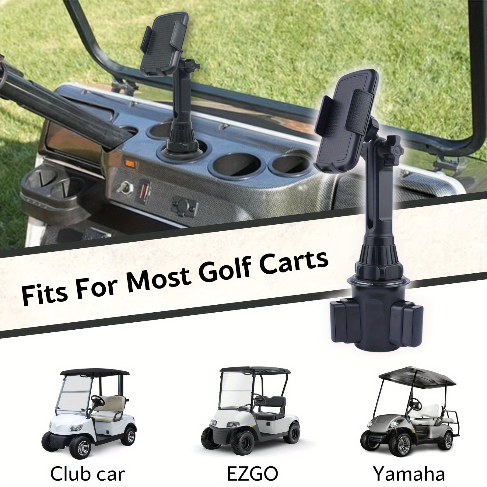 Golf Cart Phone Holder Golf Cart Accessories Universal Cup - Temu