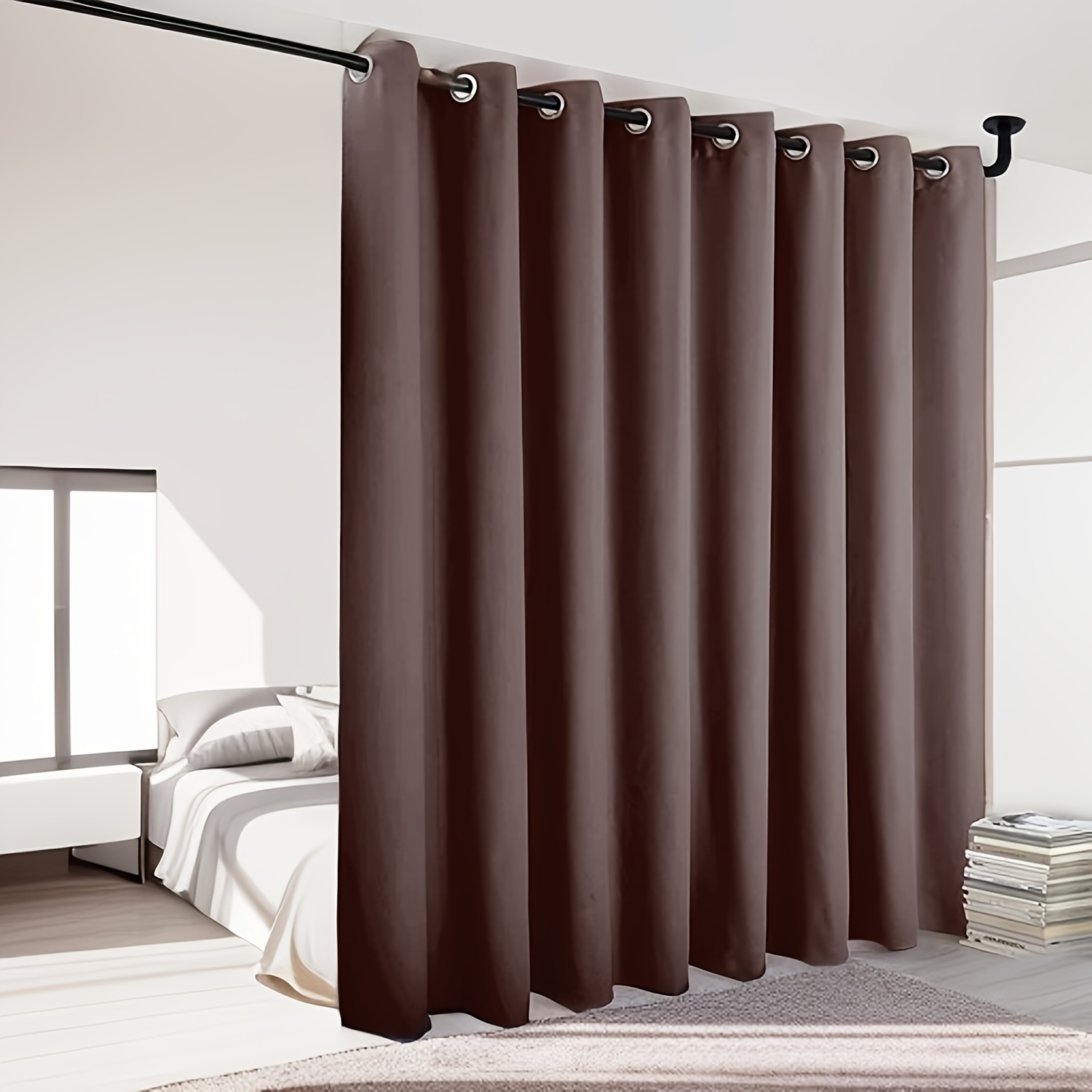 PANOVOUS Rideau Occultant Avec œillets - Séparateur De Pièce