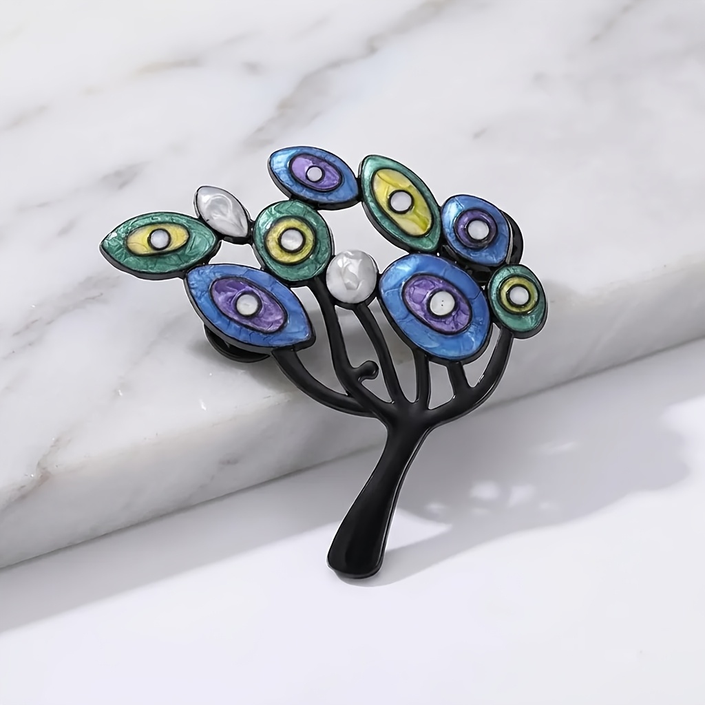 E-shop Neue modische Broche mit "Reichtumsbäumen"-Design, High-End koreanische Version, einfache Mantel-Broche, Damenbekleidung, - und