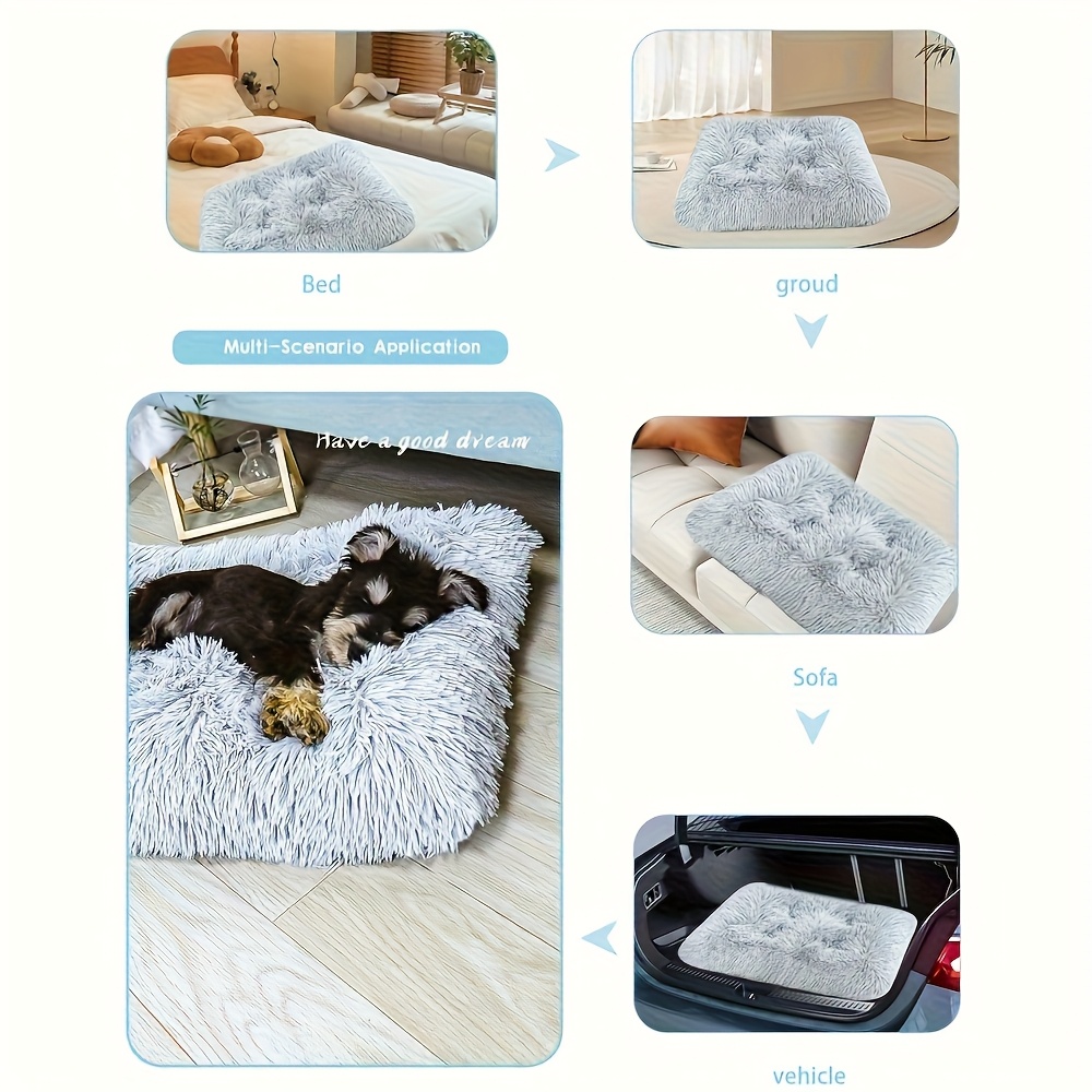 cozy polyester dog bed with removable cover soft warm and easy to   for cats and dogs of all sizes   gift pet bed plush dog bed detachable cover Product details 5