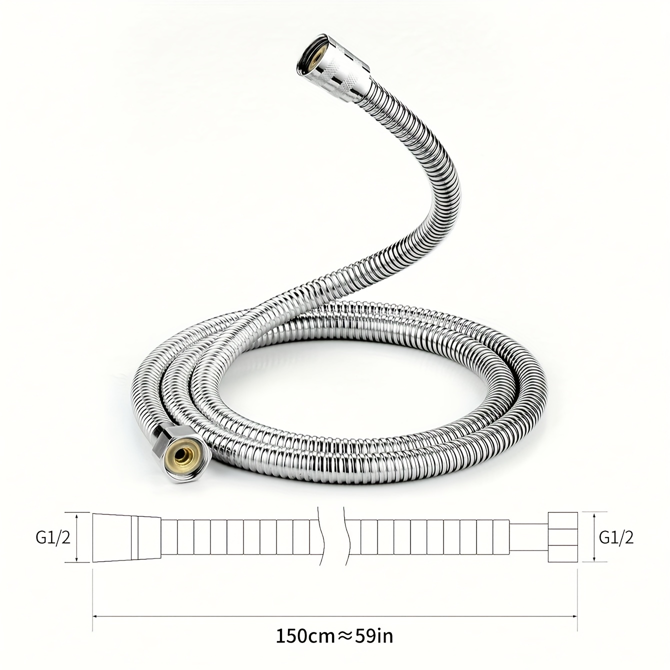 3pcs Handheld Shower Filter Set with Hose and Bracket