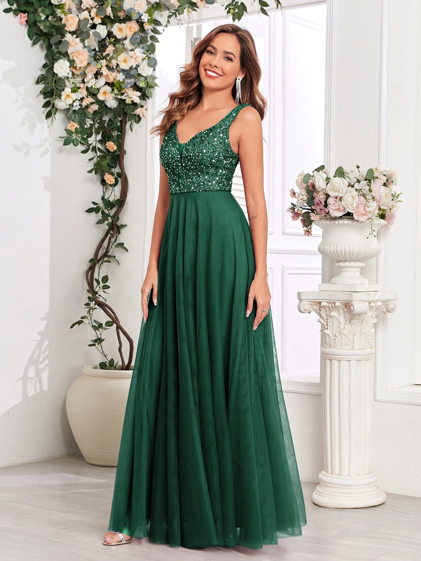 chiffon vs mesh bridesmaid dress Dress with chiffon mesh #1256 main image 1