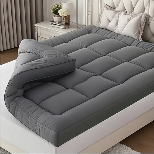 extra thick fitted mattress topper cooling mattress pad cover plush soft with elastic deep pocket overfilled down alternative filling