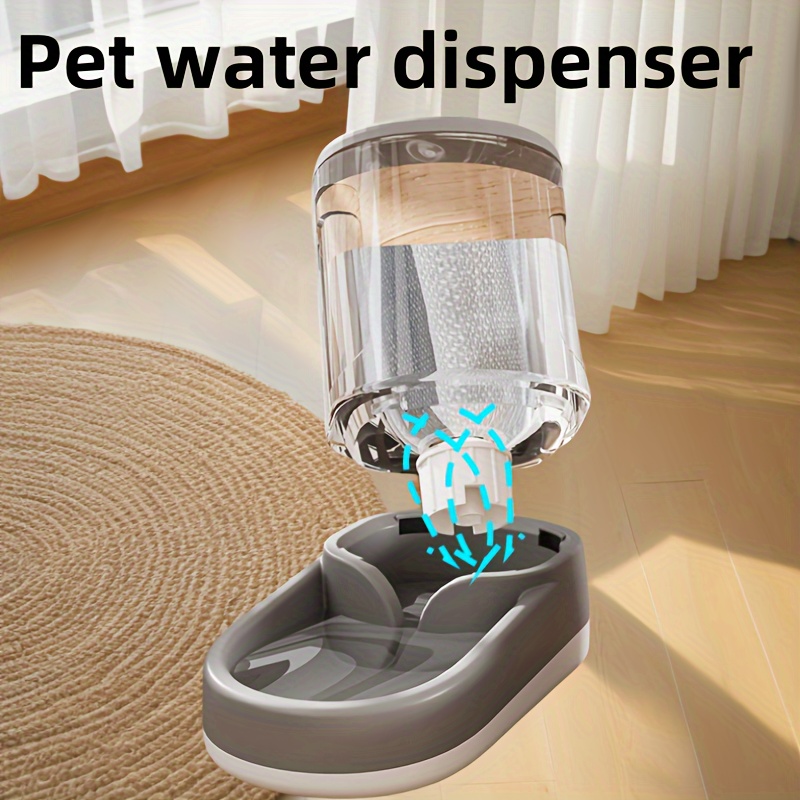 

Automatic Pet Feeder & Water Dispenser Set - Non-electric, Gravity-fed Dog And Cat Food And Water Station