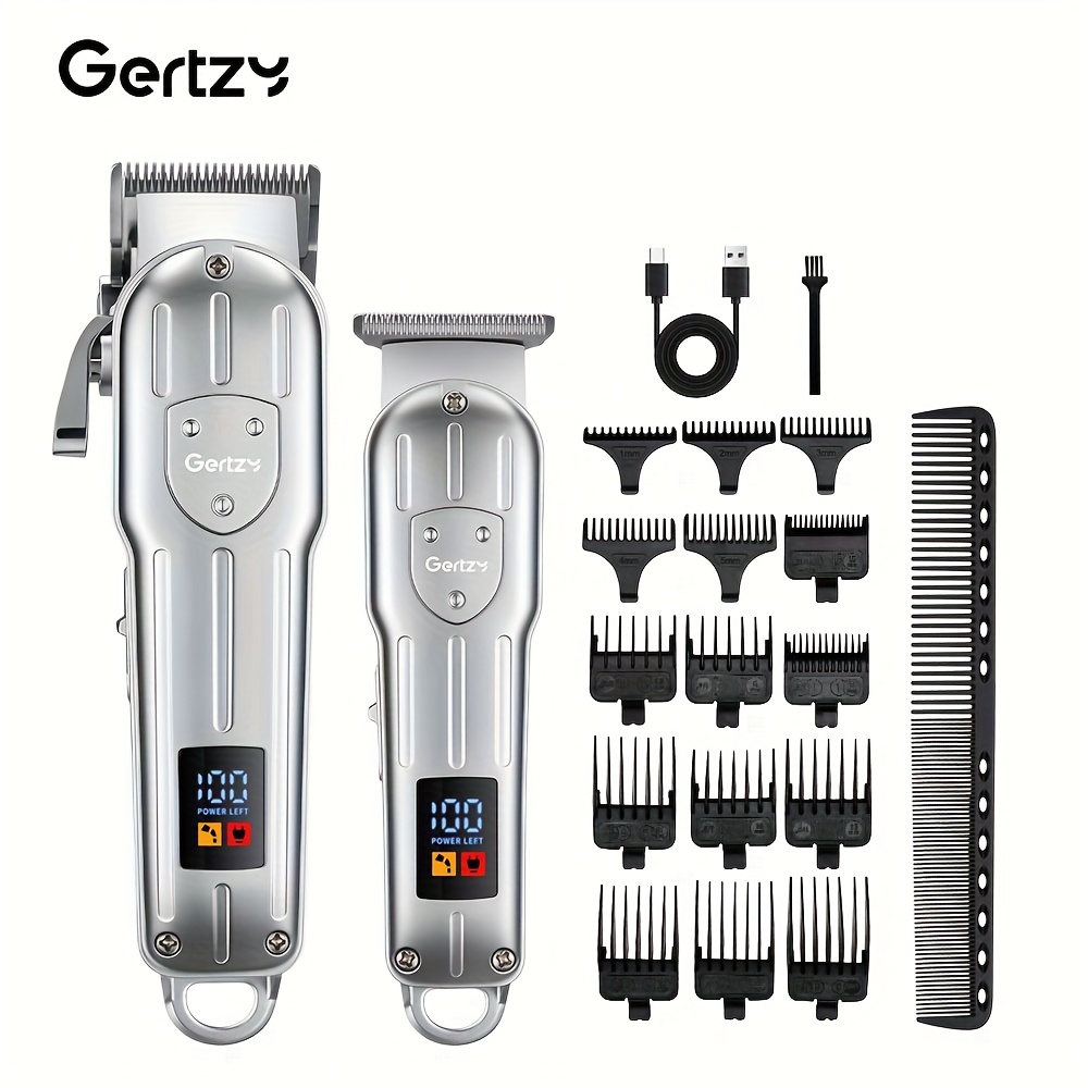 Image of Ideal Gift Set, Men's Electric Shaver, Hair Clipper, Trimmer - Men's Professional Grooming 2-in-1 Set - Usb Rechargeable Electric Shaver, Hair Clipper, Electric Shaver, Perfect As A Gift