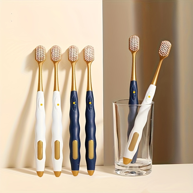 

6pcs Bristle Toothbrushes - Effective Cleaning, -free, Ergonomic For Comfortable , For And Gums