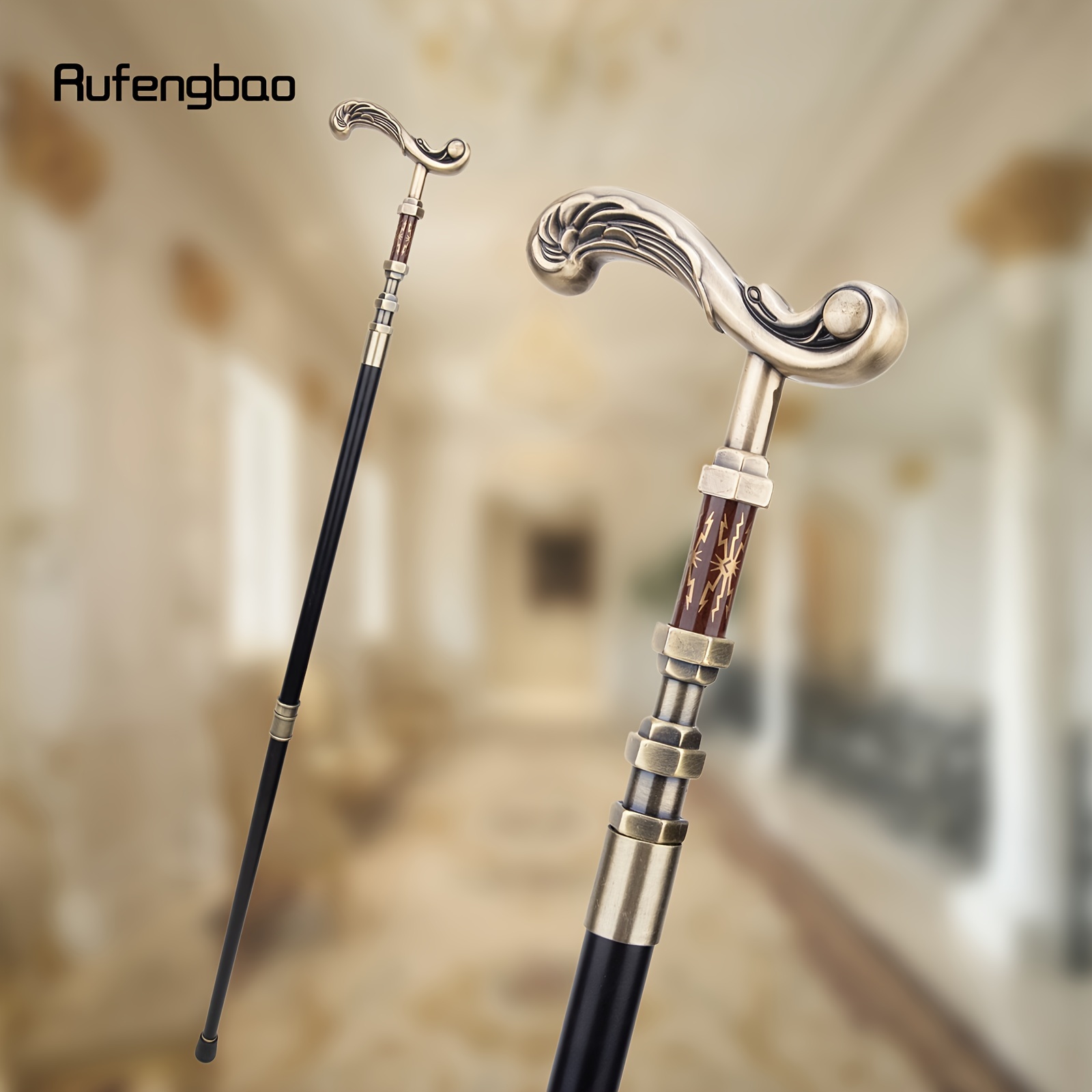 Golden Artificial Diamond Type Walking Cane Fashion - Temu Canada