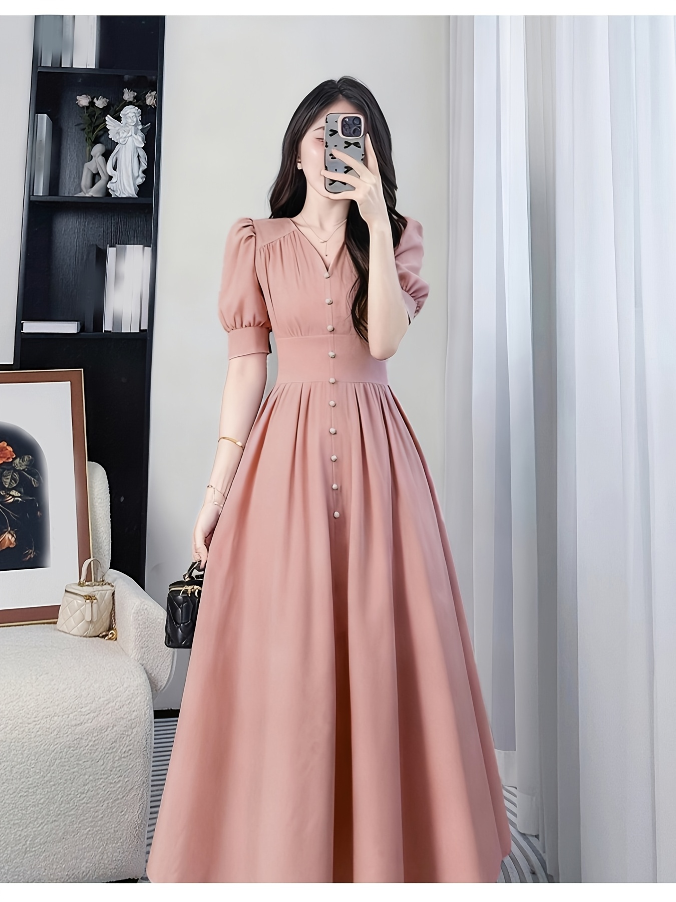open lace back dress Pink/Orange Floral Tiered Maxi Dress