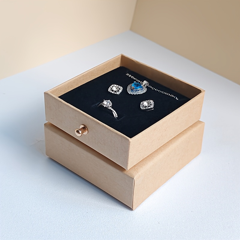 16pcs fashion minimalist drawer jewelry boxes paper material with velvet interior suitable for storing necklaces bracelets rings pendants earrings studs   great for jewelry display souvenir or gift packaging a surprise gift for girlfriend Product details 11