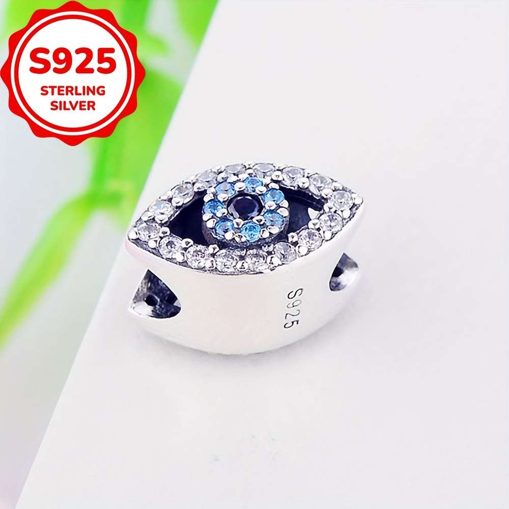 1pc 925 Sterling Silver Bracelet Or Necklace Charm Beads For Making Accessories, For Gifts (1.51g)