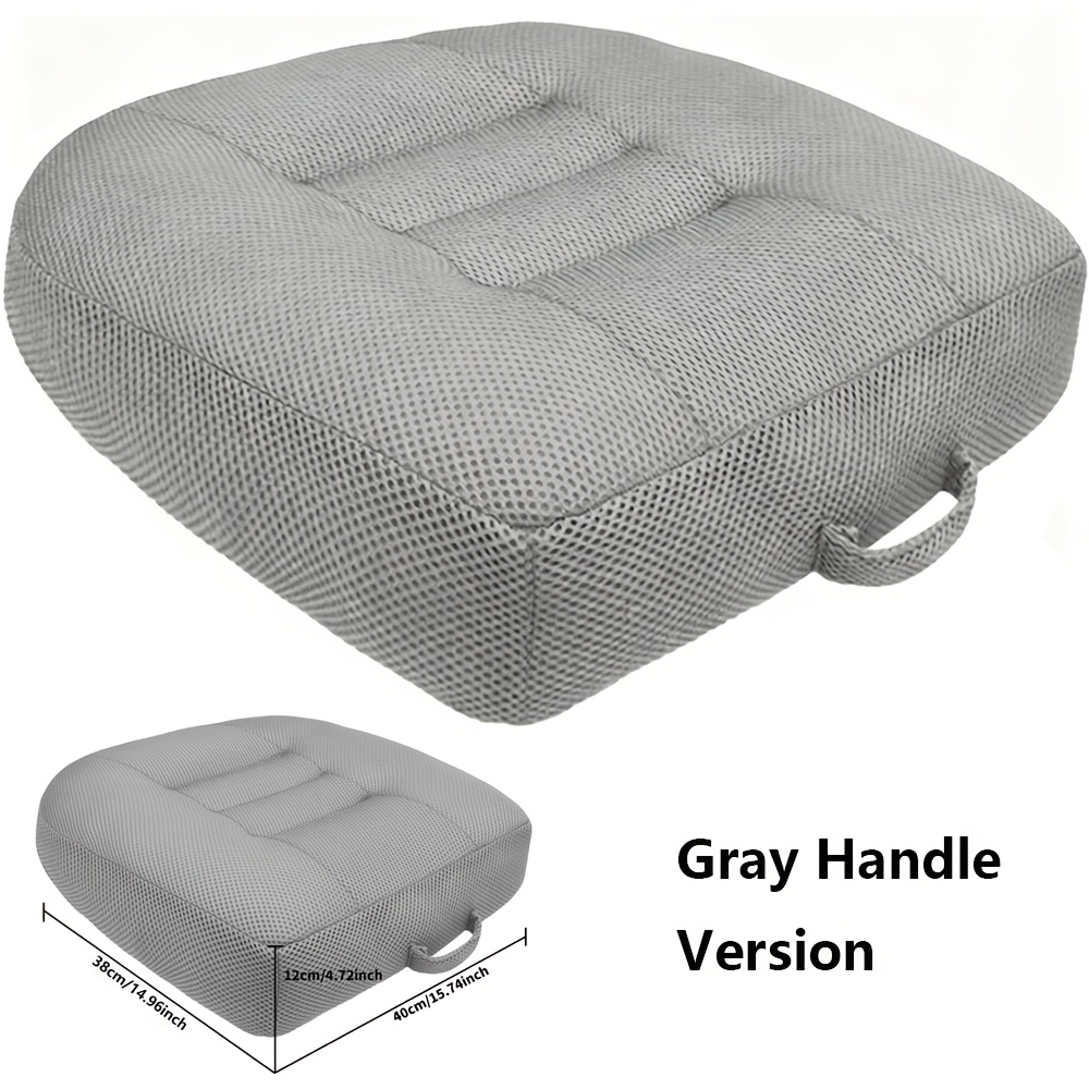 TEMU 1pc Height-increasing Cushion, 16 X 16 Inches, 4 Inches Thick, Suitable For Short Drivers, Vision, Office Chair Pad, Car Safety Seat Cushion For