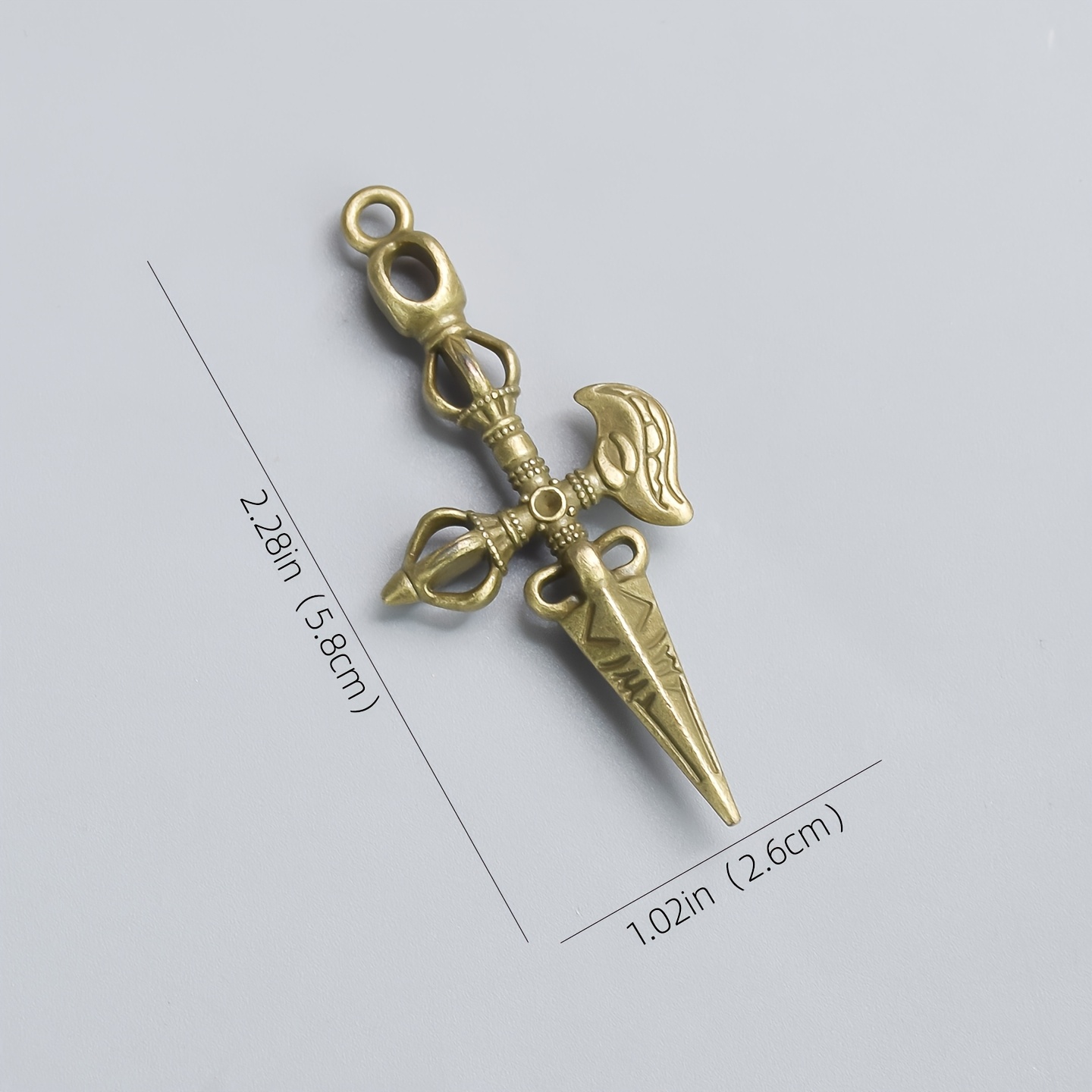 TEMU 1pc Pendant - Tibetan Religious Art And Crafts, Symbolizing And , Suitable For Indoor And Outdoor Home Decoration Keychain Pendant