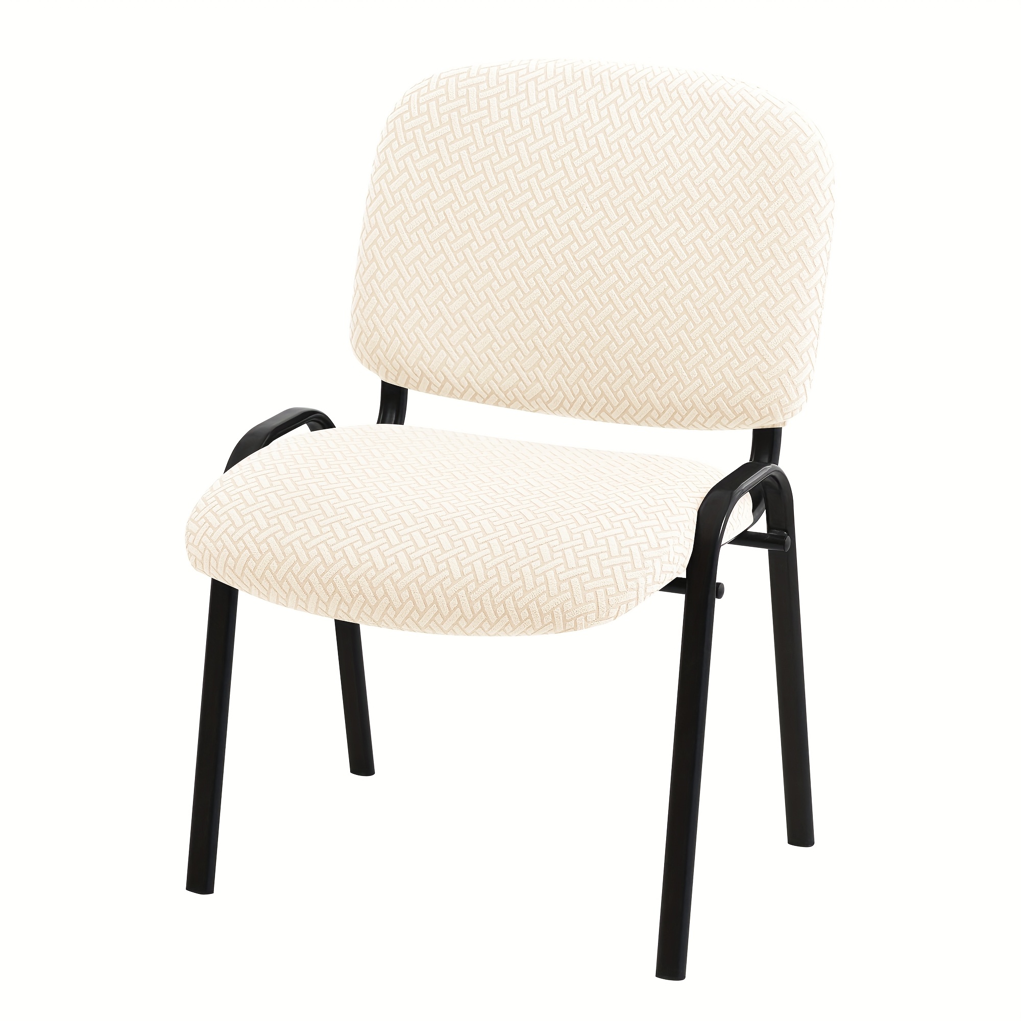 TEMU 2pcs Set T-shaped Jacquard Split Chair Covers, Two-piece Protective Slipcovers