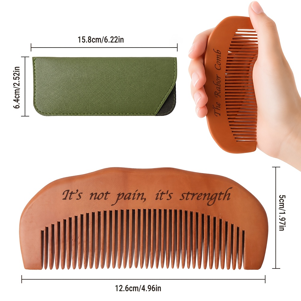 TEMU 1 Set- Women Labor Comb | Wooden Labor Comb, Natural Delivery Essentials, Pregnant Delivery Gift, Mother's Essential Wooden Comb Hospital Bag,
