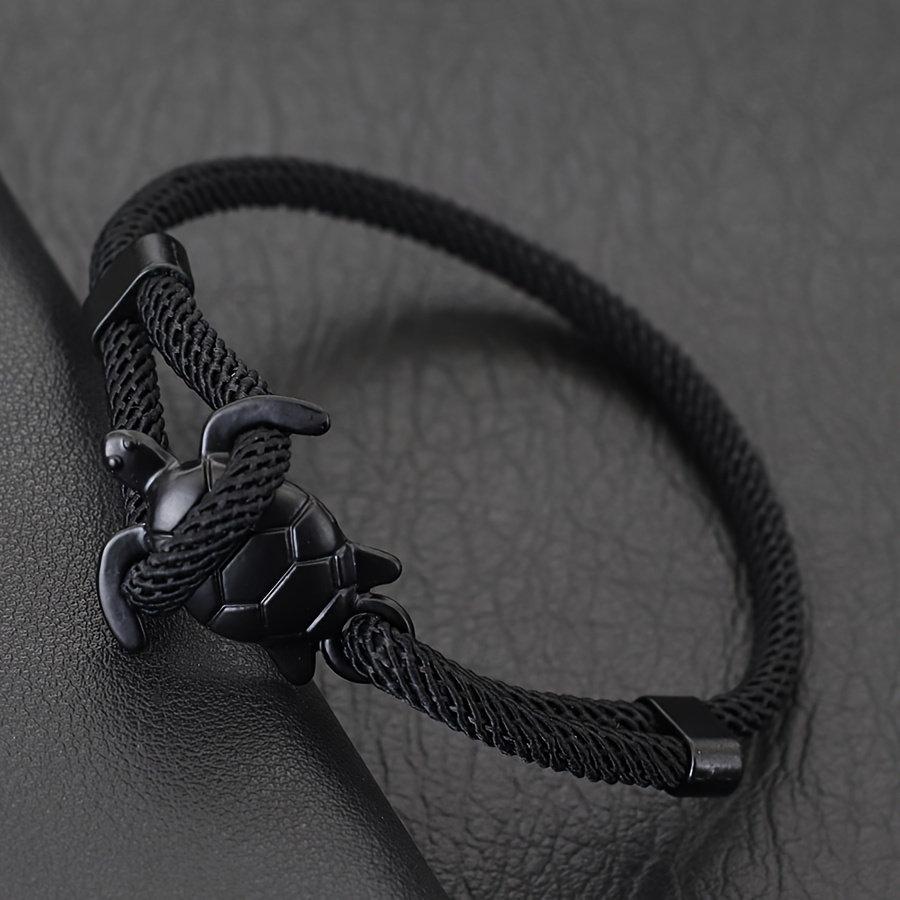 Men's Nylon Adjustable Rope Bracelet, Stylish Unisex Accessory