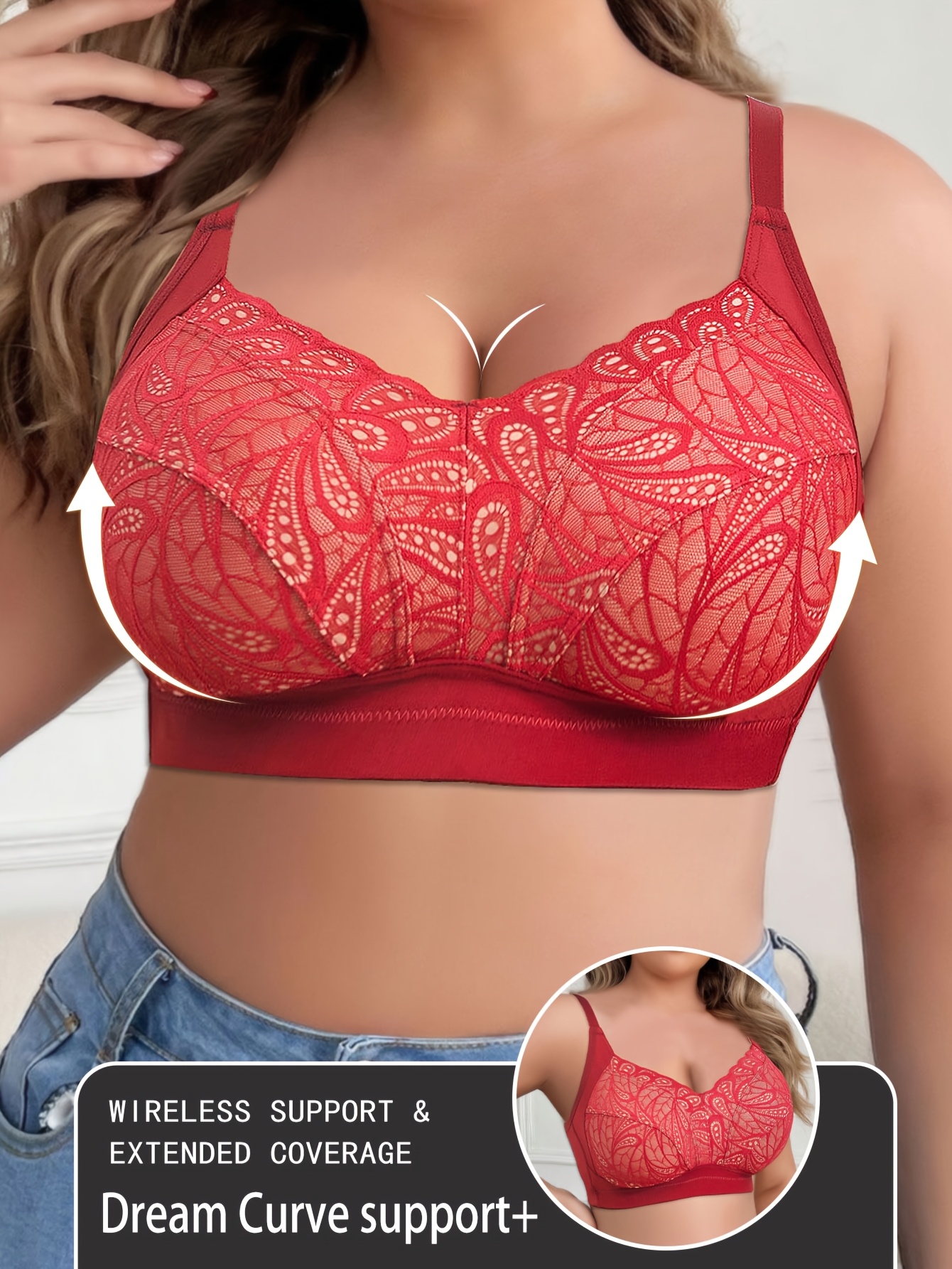 Plus Size Wireless Bra Cami
