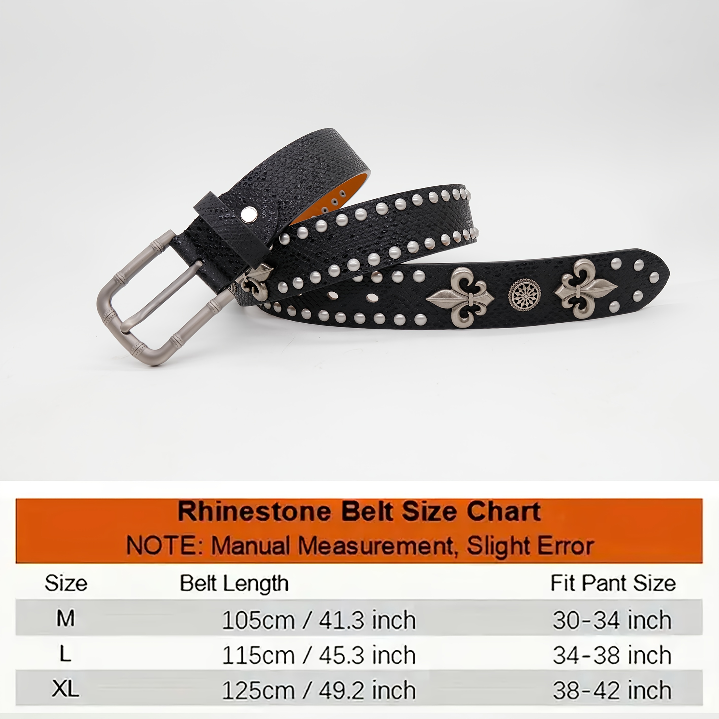 mens cinto punk rock fivela resistente acessório - Temu Brazil