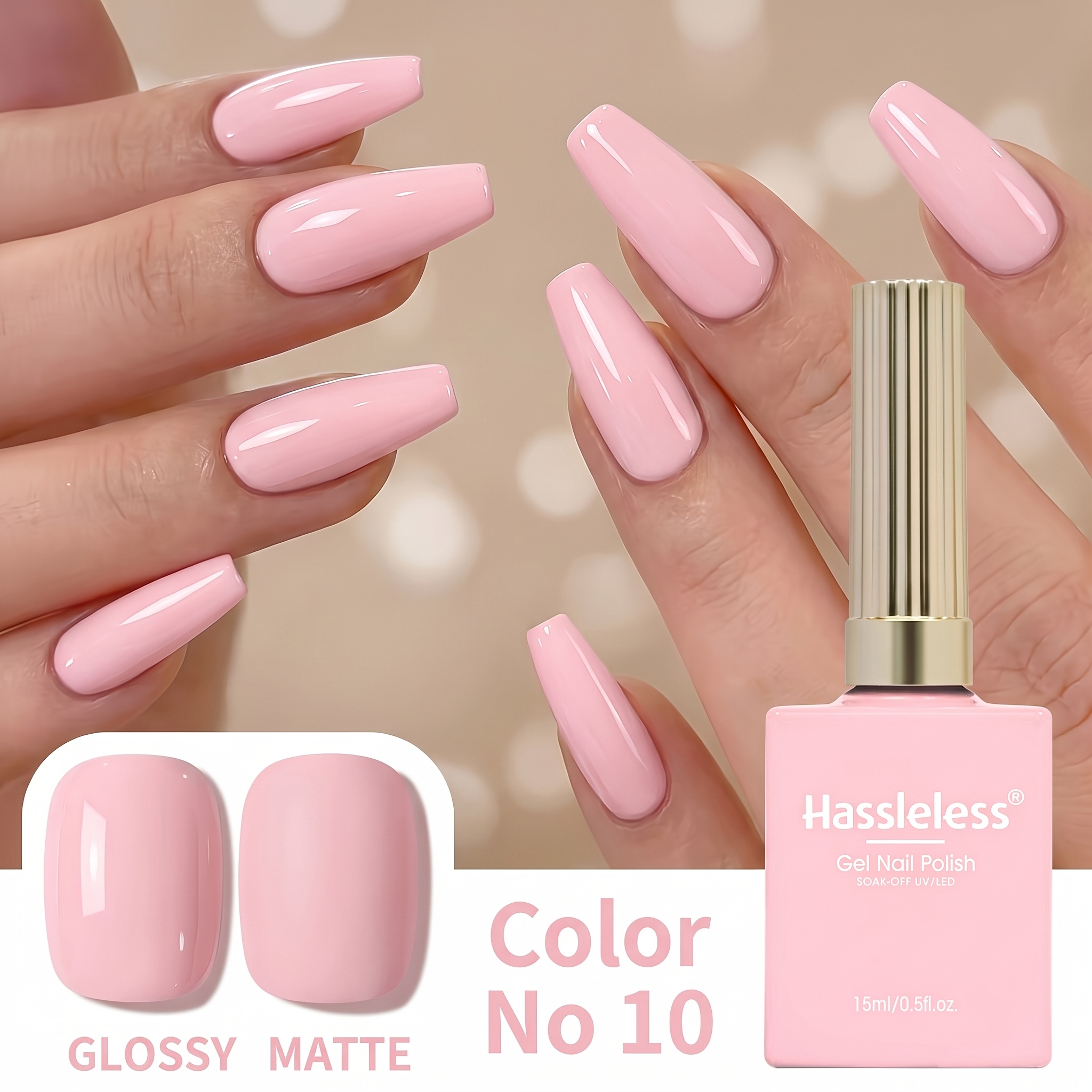 1pc Gel Nail Polish Compatible For Led Lamp - Soak-off Strengthening Gel Polish, Long Lasting Up To , Chip Resistant, Shiny Suitable For Salon Or Home Diy Manicure - Options (ideal Gift)