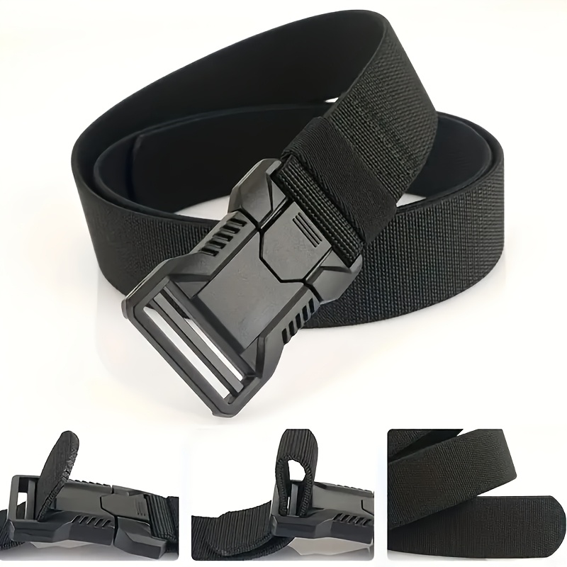 Men'S Multipurpose Belt with Quick Release Buckle Durable PP Material