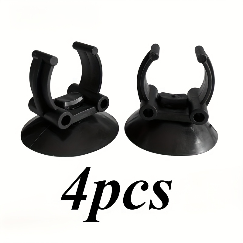 TEMU 4pcs Aquarium Heating Suction Heating Rod Clip Aquarium Accessories Water Tube Fixing Suction Cup Light Tube Suction Cup Clip Water Tube Clip