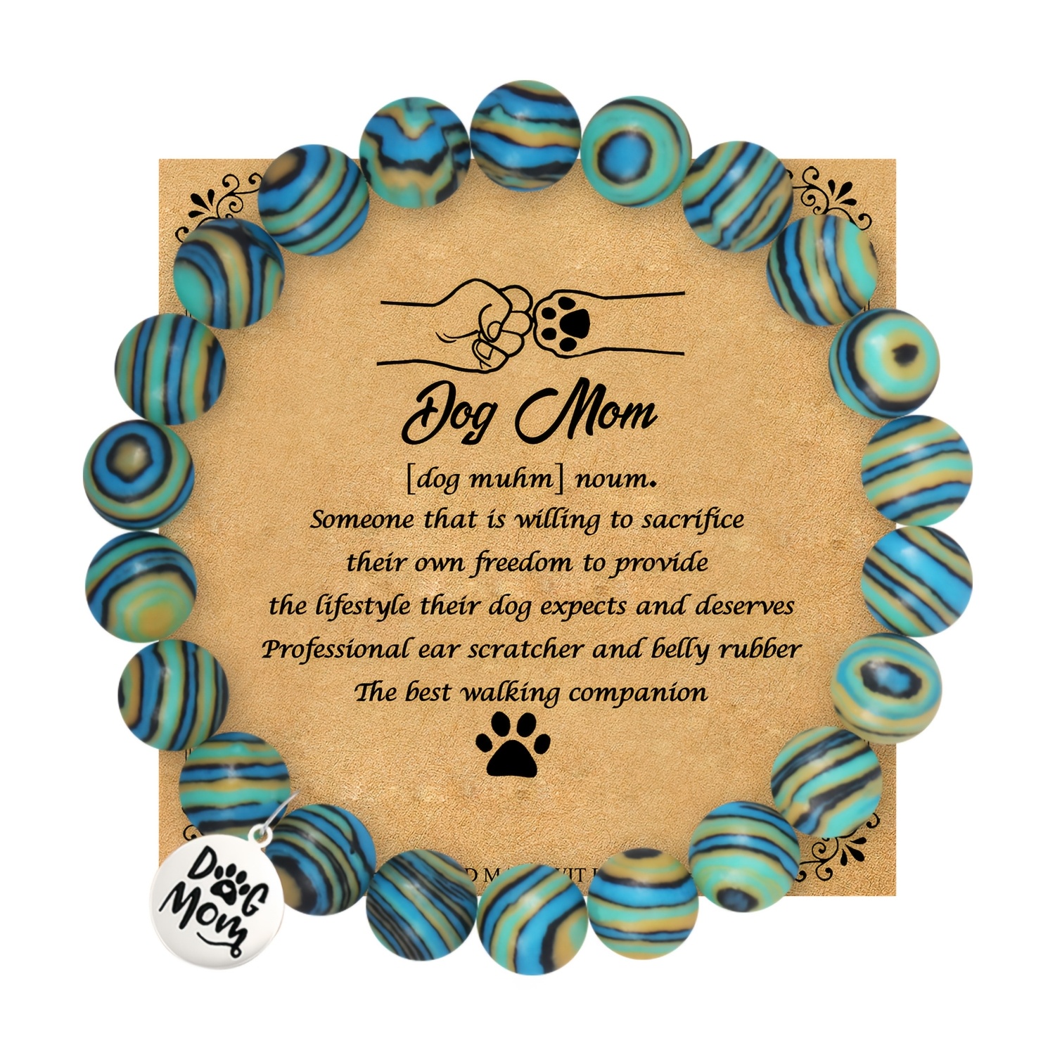 TEMU A Beautiful Pendant Bracelet With A Card, Ideal For Valentine's Day, Thanksgiving, Birthdays, Or Graduations, Perfect For Dog Lovers And