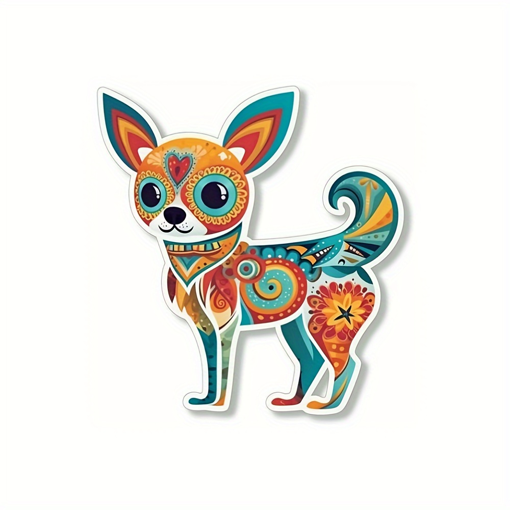 

Chihuahua Dog Car Decals, Waterproof Car Scratch Stickers, Truck Stickers, Laptop, Motorcycle, Helmet, Wall Decoration Accessories