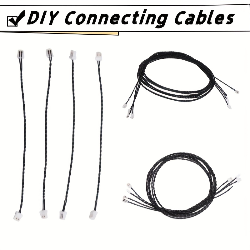5pcs 0.8mm 2 Pin Connecting Cable for LED Light Kit DIY Blocks Model