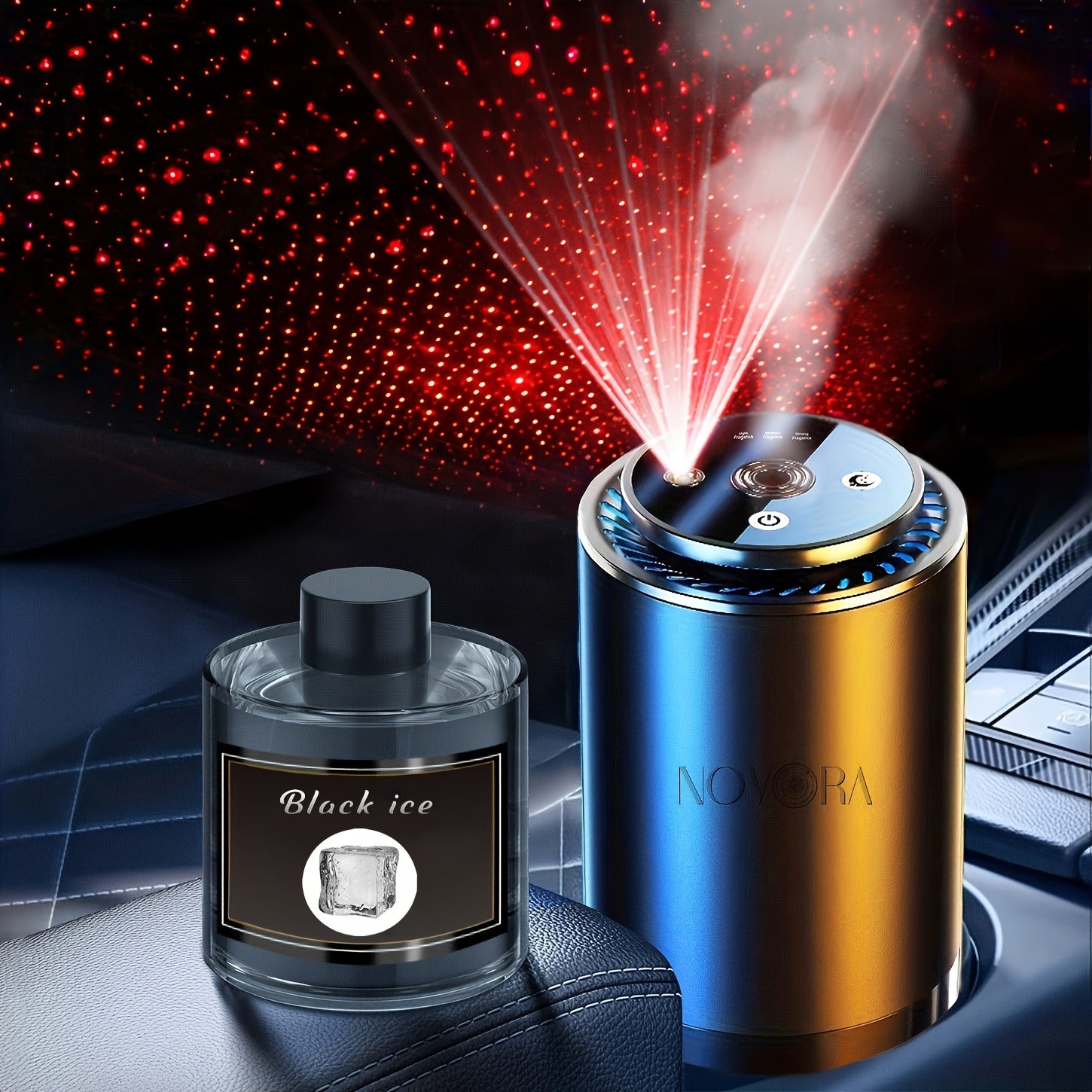 smart car air aromatherapy diffuser star projector fragrance Temu