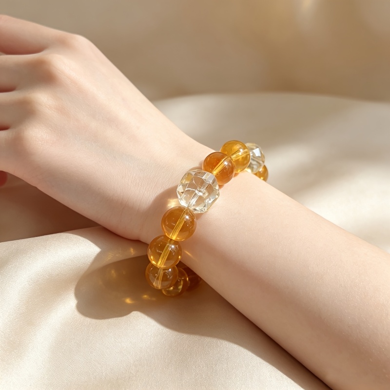 Women's Light Luxury Synthetic Citrine Bracelet, Best Friend Gift