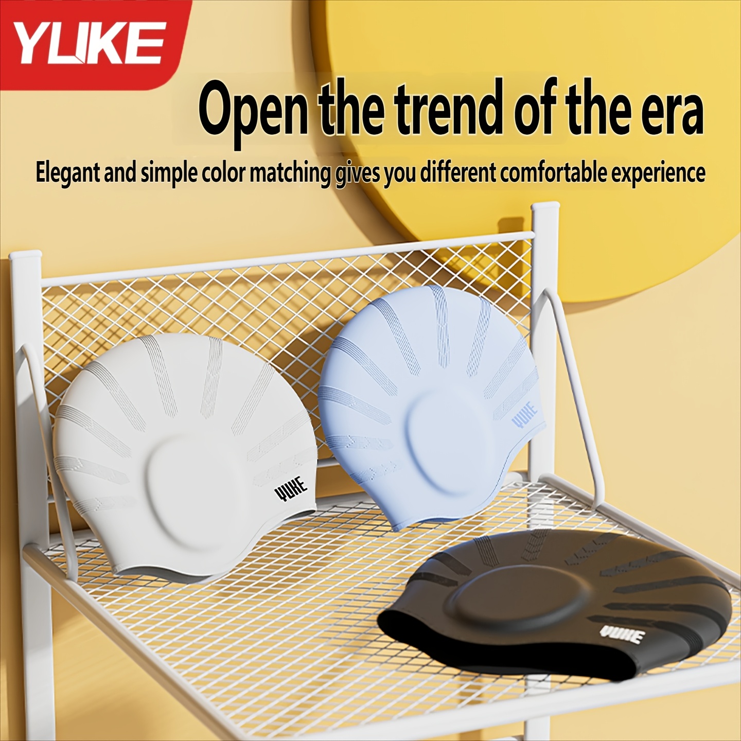Yuke Swim Cap for Men with Ear Protection
