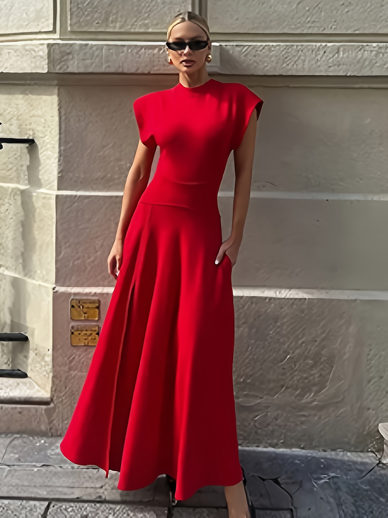 red dresses for women sold on Temu United States
