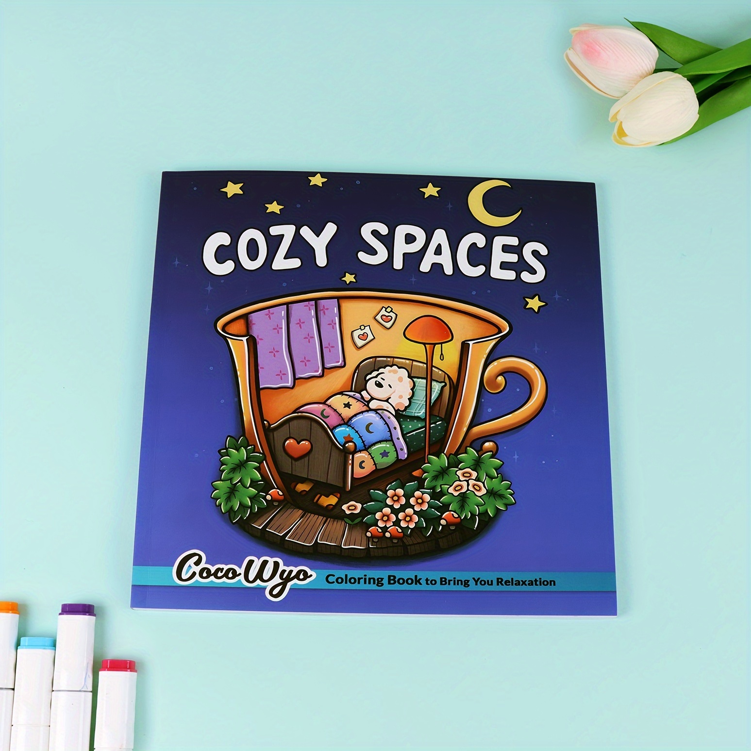 

1pc Cozy Adult Coloring Book - 42-page Paper Illustrations, Minimalist Art With Familiar Nooks And Animal Characters, Ideal Gift For Christmas, Halloween, Holidays, Friends, Colleagues,