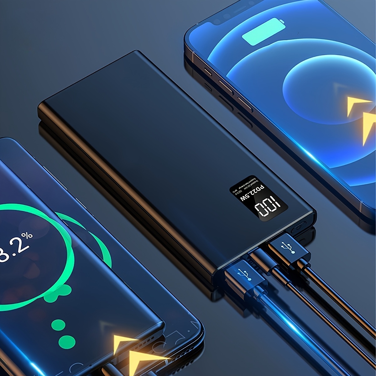 Bateria Externa 20000Mah/10000Mah com Ecrã 2