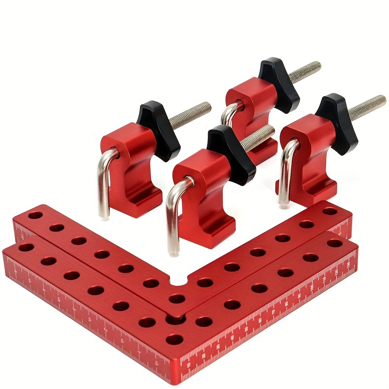 

14pcs 90 Degree Positioning Squares Right Angle Clamps, 5.5inch Clamping Squares For Woodworking Cabinet Clamp Corner Clamps Aluminum Alloy L Type Carpenter Tool For Cabinets, Picture Frame