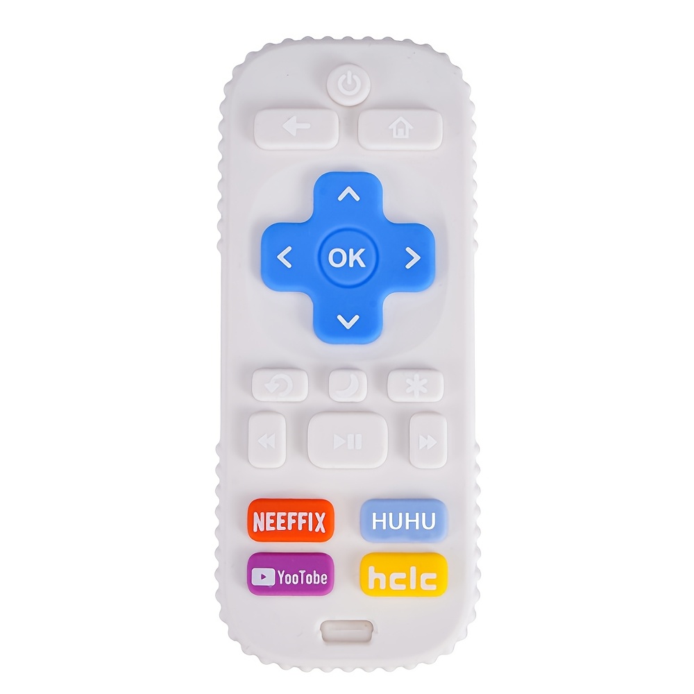 1pc Soft Silicone Youngsters Teether Toy - Pink Remote Control Design with Colorful Buttons, Safe & Durable Chew Toy for Teething Youngsters 0+, Easy to Clean & Disinfect, Youngsters Toy