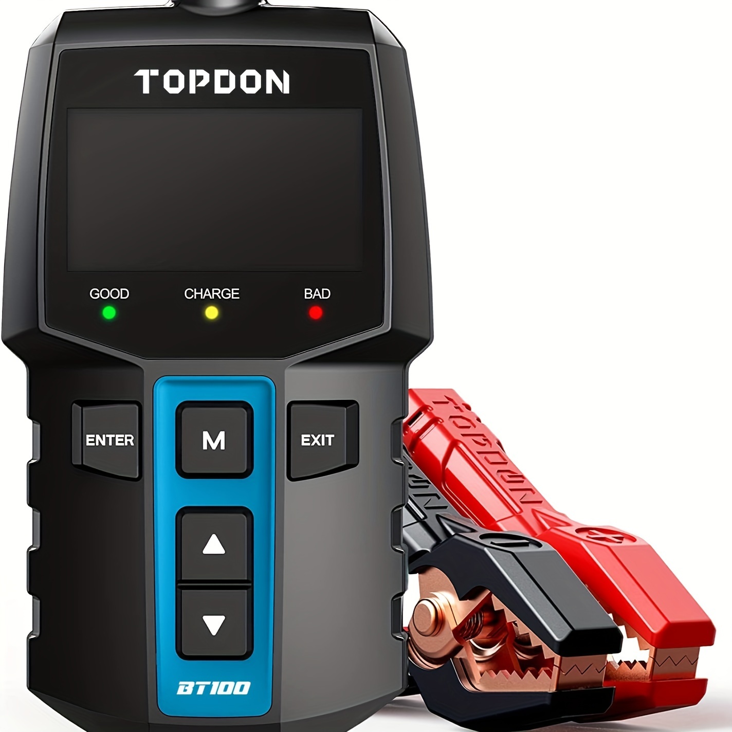 TEMU Topdon Bt100 Car Battery Tester 12v Tester Auto Battery Charging Cranking Tester For Car Atv Suv