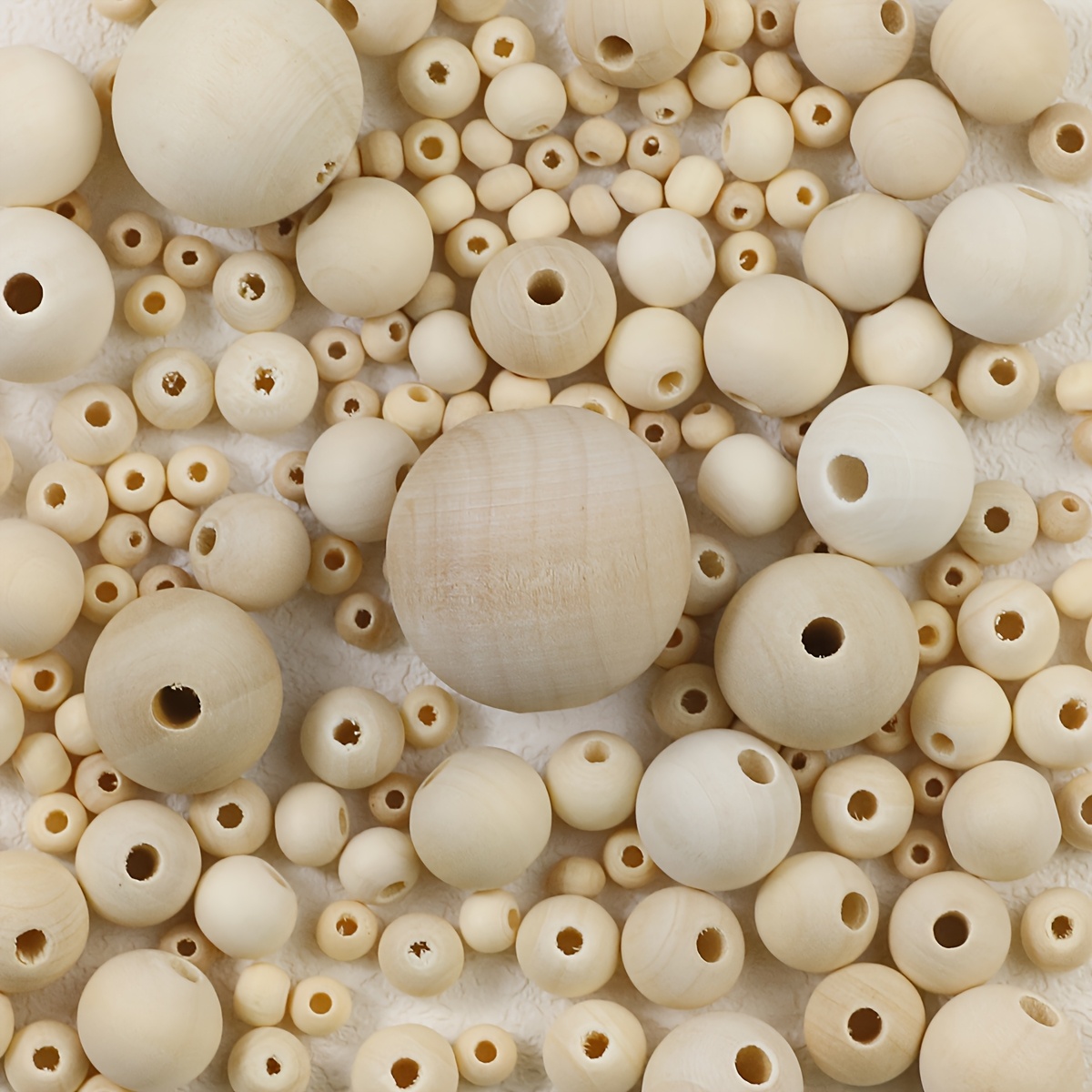 Wooden Bead,30 Pcs 18mm Brown Wood Beads,round Natural Wood Beads,large Hole DIY Craft Wood Beads,boho Wood Bead For Jewelry Making