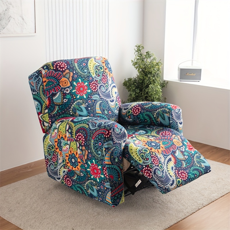 

4pcs/set Stain-resistant Sofa Covers Printed Sofa Slipcover Recliner Slipcover For Living Room Home Decor