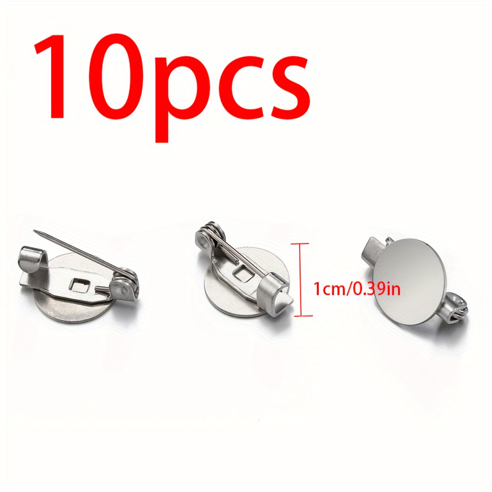 TEMU 10 pezzi Base per in acciaio inossidabile, vassoio piatto vuoto per creazione di gioielli e accessori