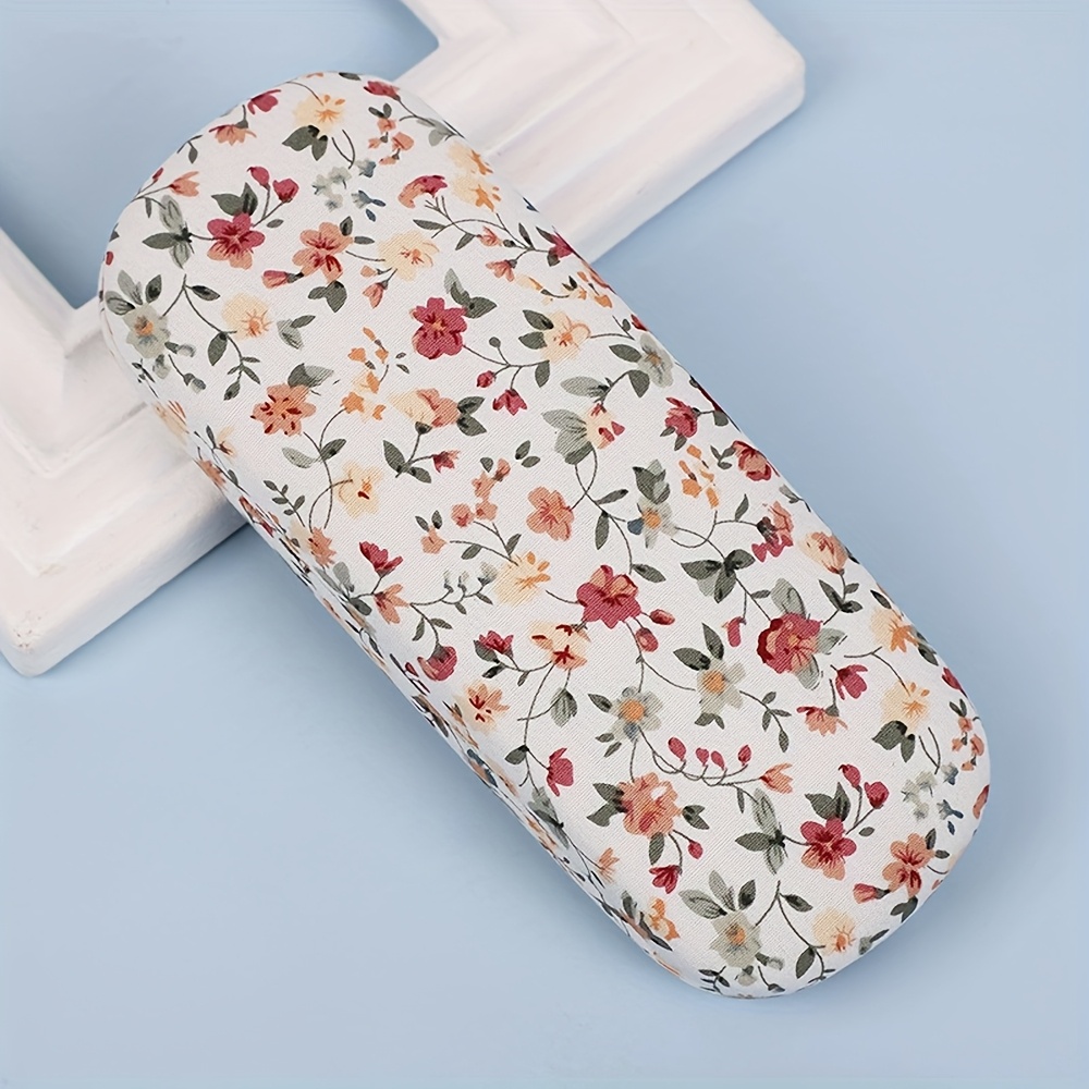 TEMU 1pc Trendy Boho Floral Glasses Case â Stylish Unisex Eyewear Storage, Lightweight & Durable -friendly Box