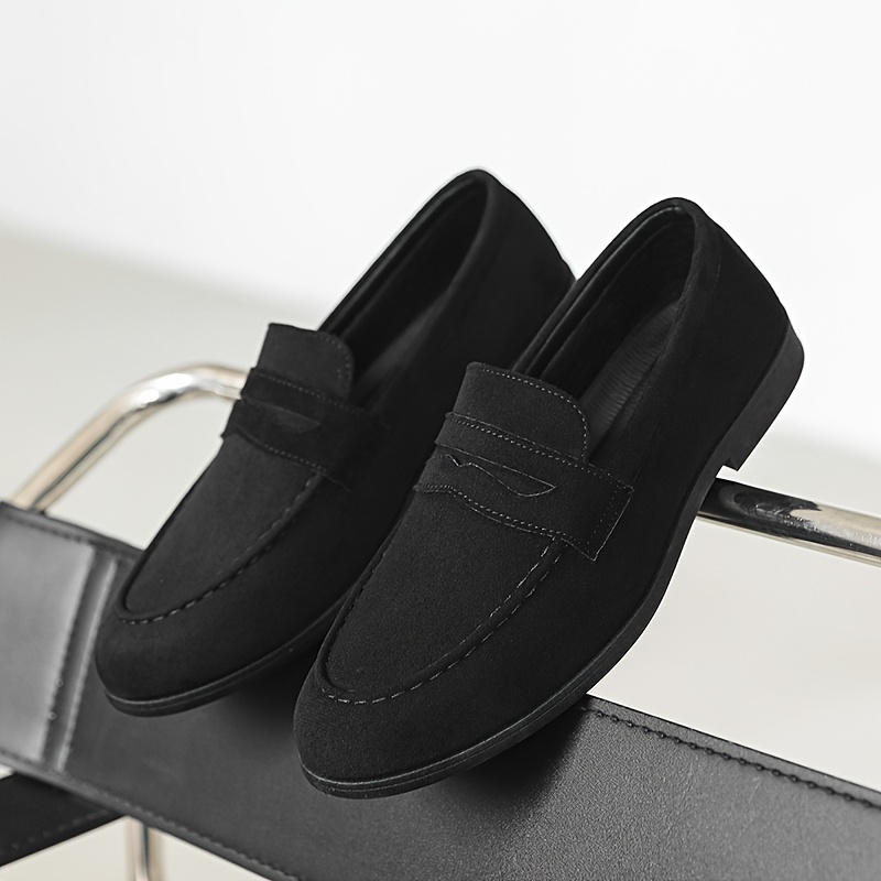 New Fashionable British-Style Men's Loafers, Slip-On Dress Shoes, Korean-Style Club Hairstylist Trendy Shoes